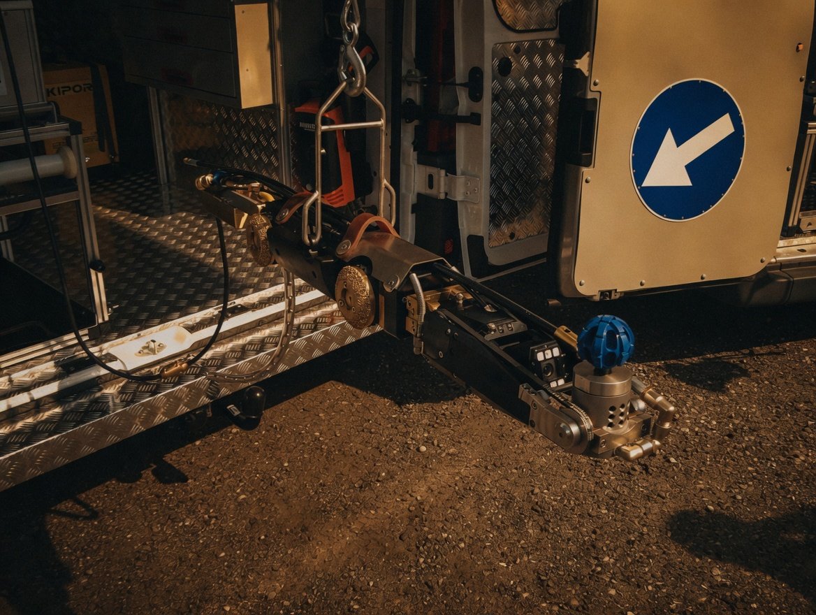 Inspekcja kamerą TV kanalizacji Wrocław — robot inspekcyjny w kanale